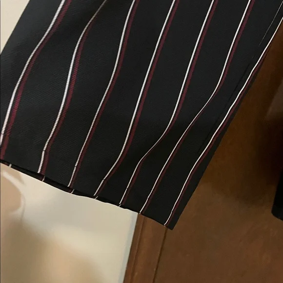 Lottie Moss Elegant Black with Red and White Striped Wide Leg women’s Pants MP - Picture 3 of 7
